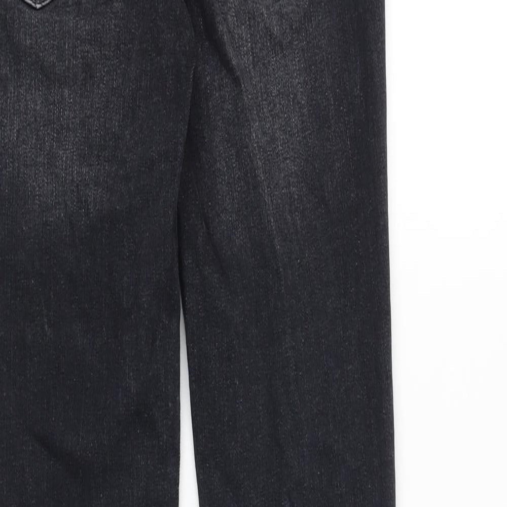 Zara Womens Black Cotton Skinny Jeans Size 26 in L29 in Slim Zip