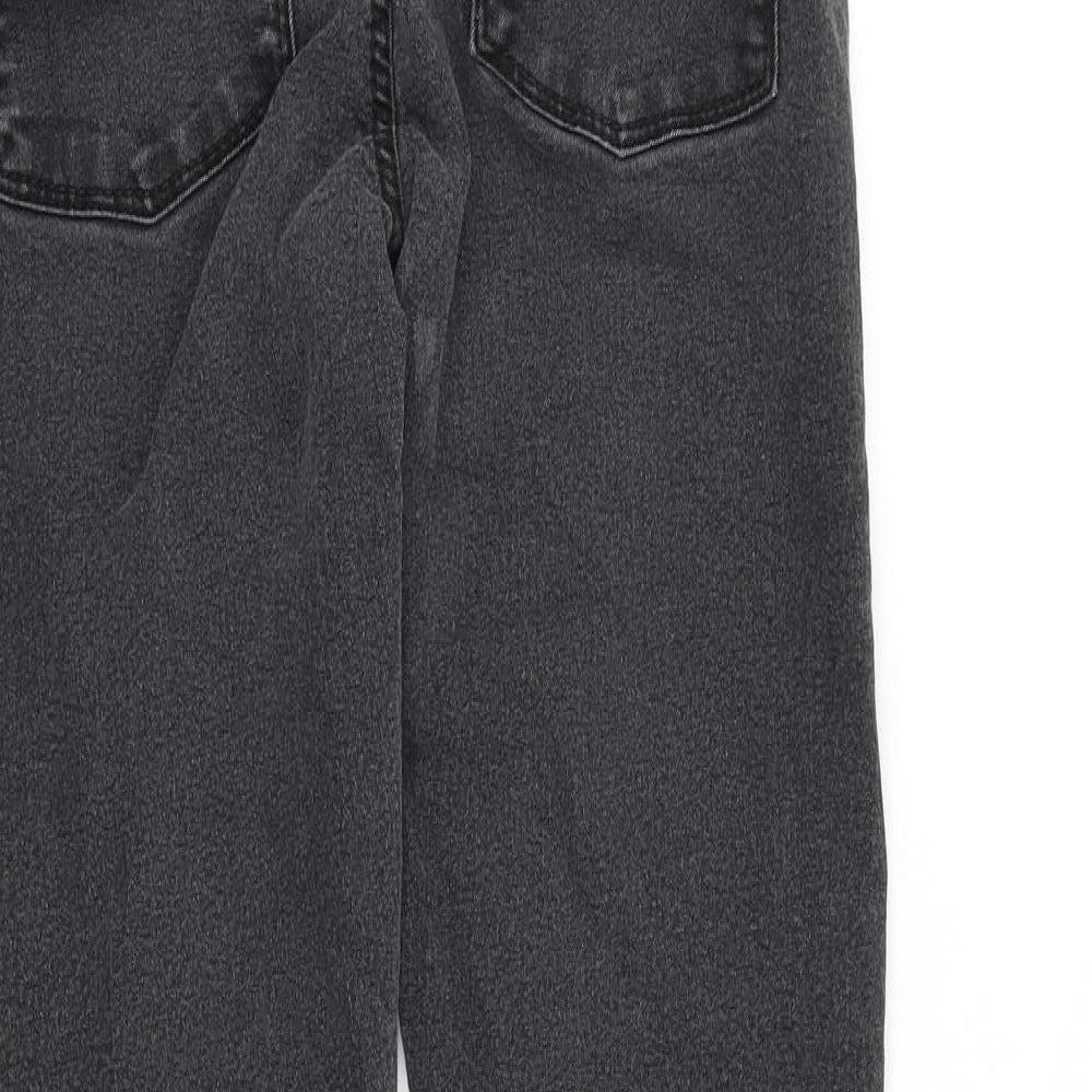 Select Womens Black Cotton Skinny Jeans Size 10 L26 in Slim Zip