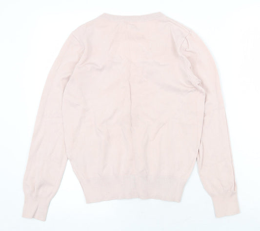 Womens UK Size XS H&M Pink Pullover Jumper