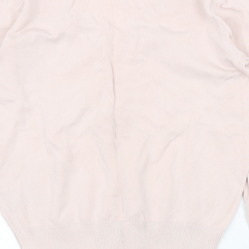 Womens UK Size XS H&M Pink Pullover Jumper