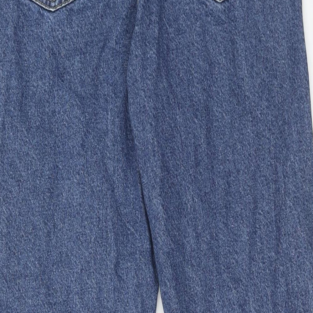Denim & Co. Womens Blue Cotton Skinny Jeans Size 10 Regular Zip