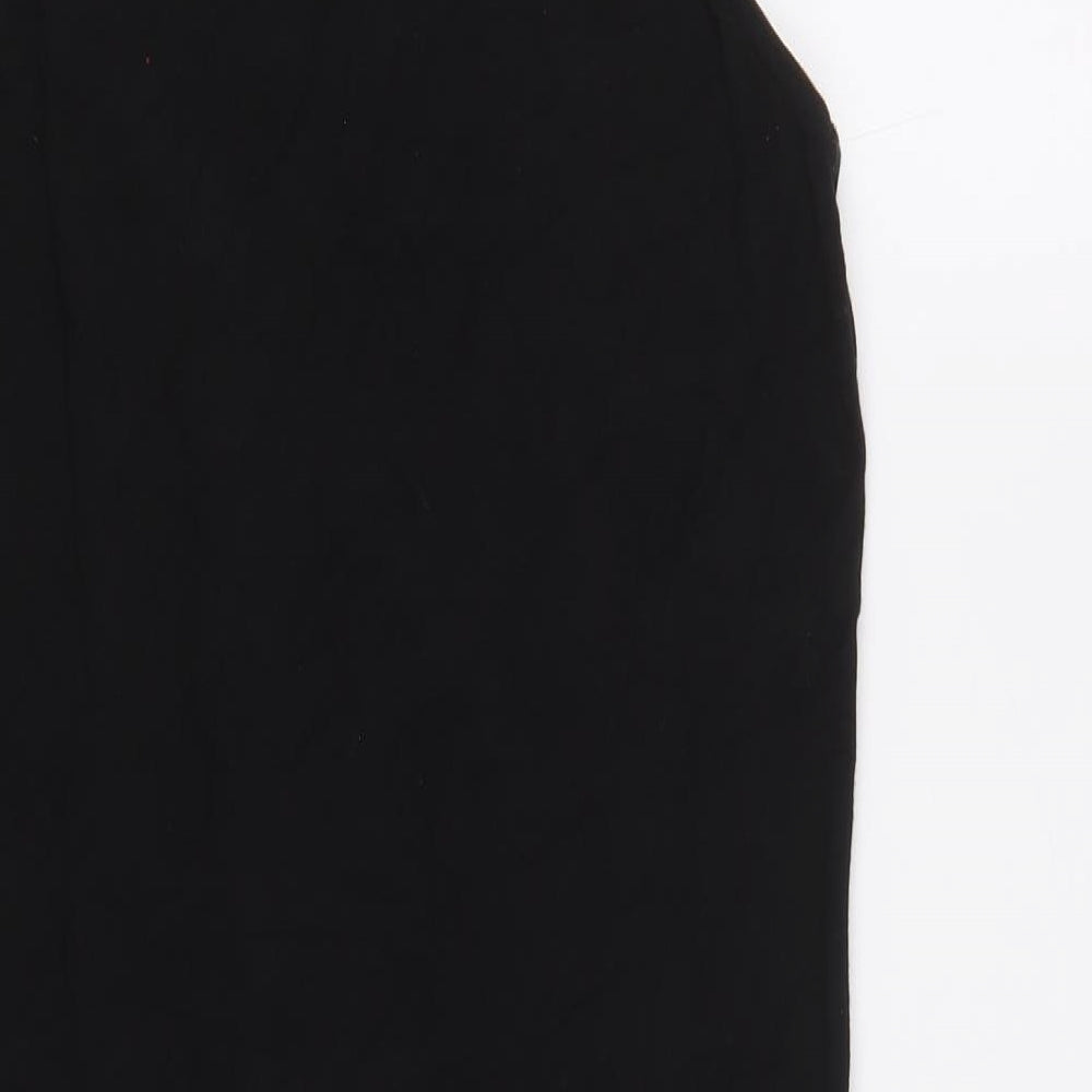 Be Beau Womens Black Viscose A-Line Size 10 Scoop Neck Pullover