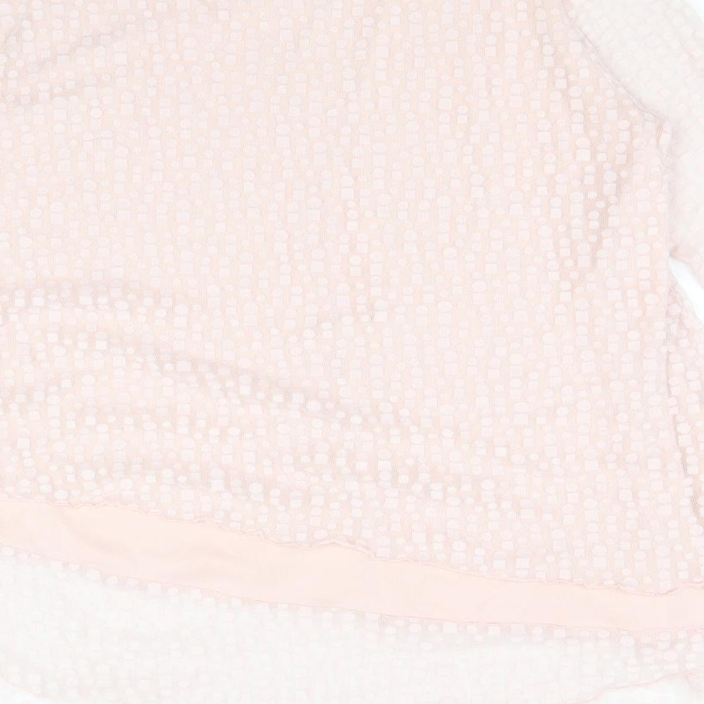 Womens UK Size 12 Roman Pink Basic Blouse