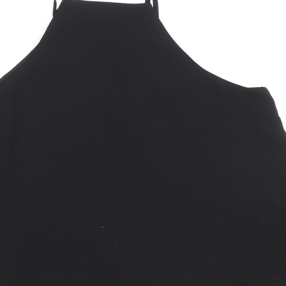 Womens UK Size 10 Glassons Black Basic Tank