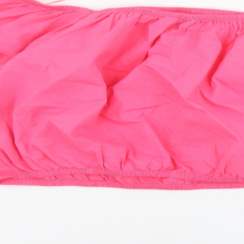 Womens UK Size 18 Marks and Spencer Pink Cropped Blouse