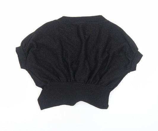 Womens UK Size 6 New Look Black Shrug Jumper