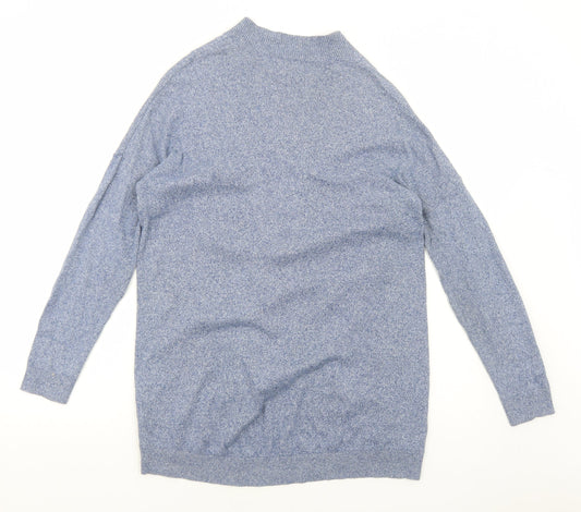 Gap Womens Blue V-Neck Cotton Cardigan Jumper Size S