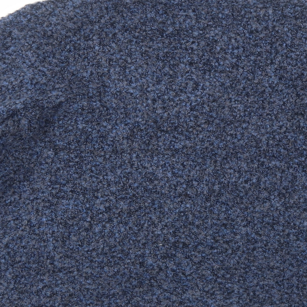 Womens UK Size S EWM Blue Cardigan Jumper