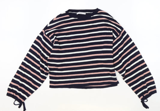 Womens UK Size S Mango Blue Pullover Jumper