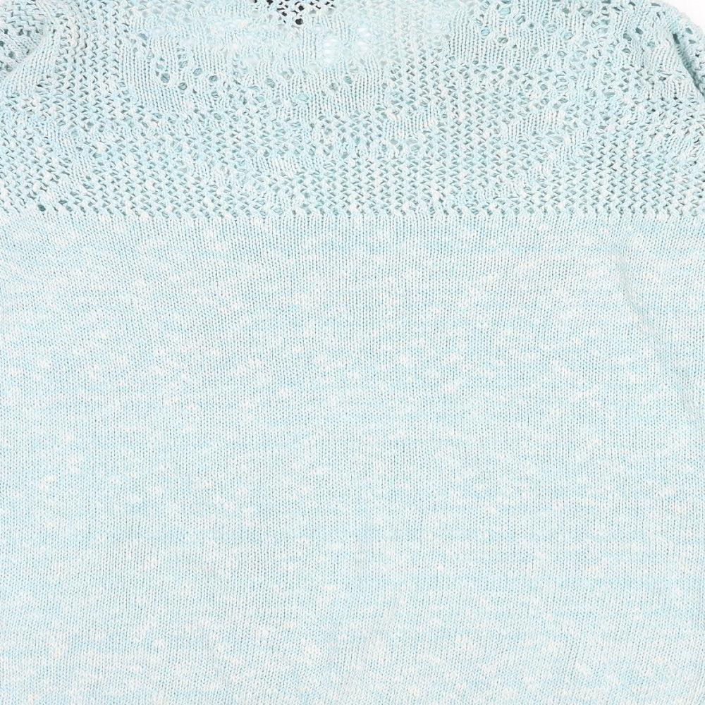 Womens UK Size 10 Warehouse Blue Pullover Jumper