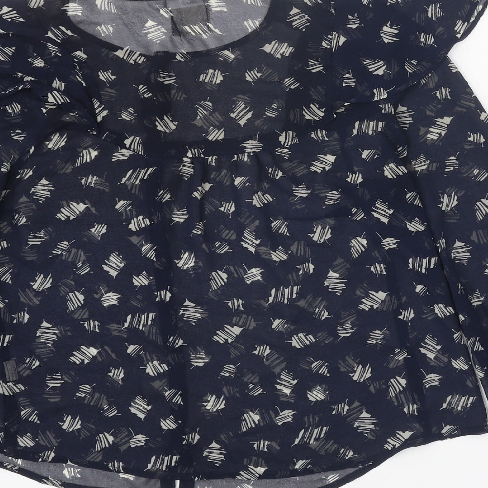 Womens UK Size XS Pins & Needles Black Basic Blouse