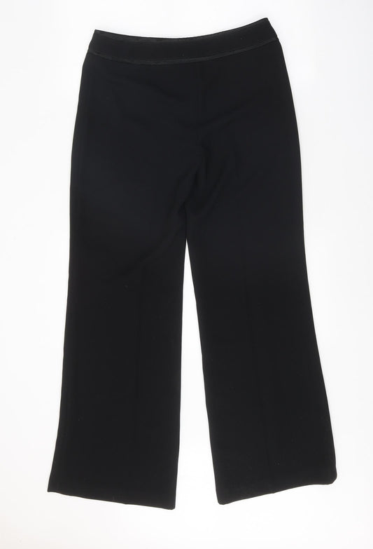 Womens UK Size 10 Principles Regular Fit Black Trousers