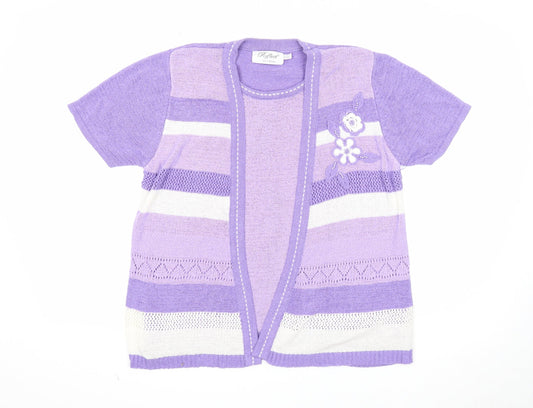 Womens UK Size S Reflect Purple Pullover Jumper
