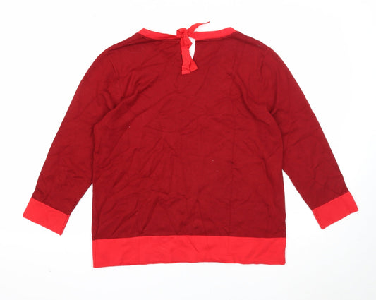 Womens UK Size 14 Roman Red Pullover Jumper