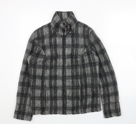 Per Una Womens Grey Geometric Jacket Size S Zip