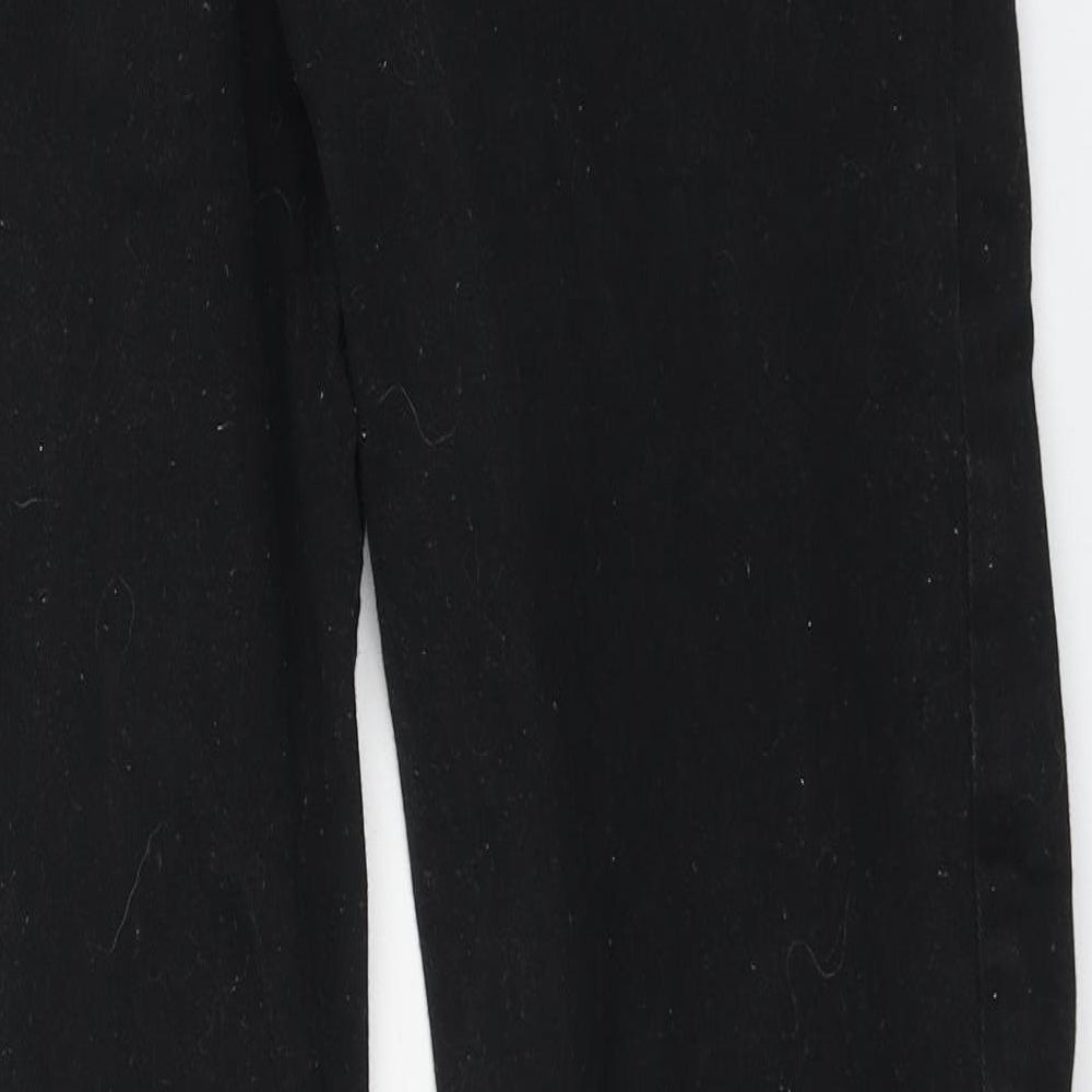 Womens UK Size 32 in Preworn Regular Fit Straight Black Jeans