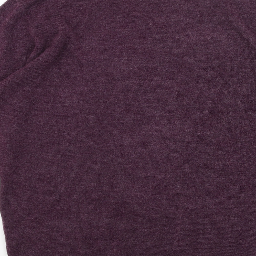 Womens UK Size L Easy Purple Pullover Jumper