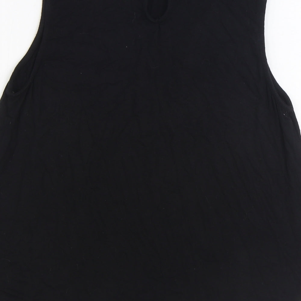 Womens UK Size 10 New Look Black Basic Tank