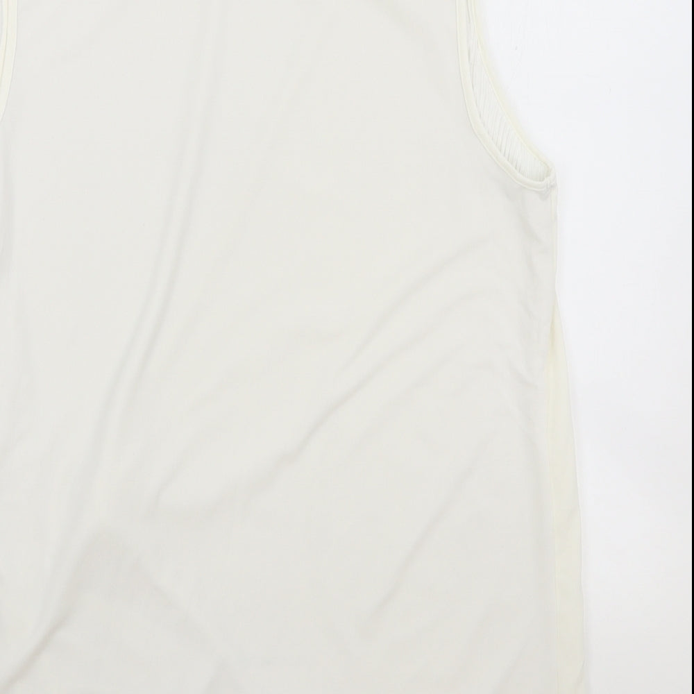 Womens UK Size 12 NEXT Ivory Wrap Tank