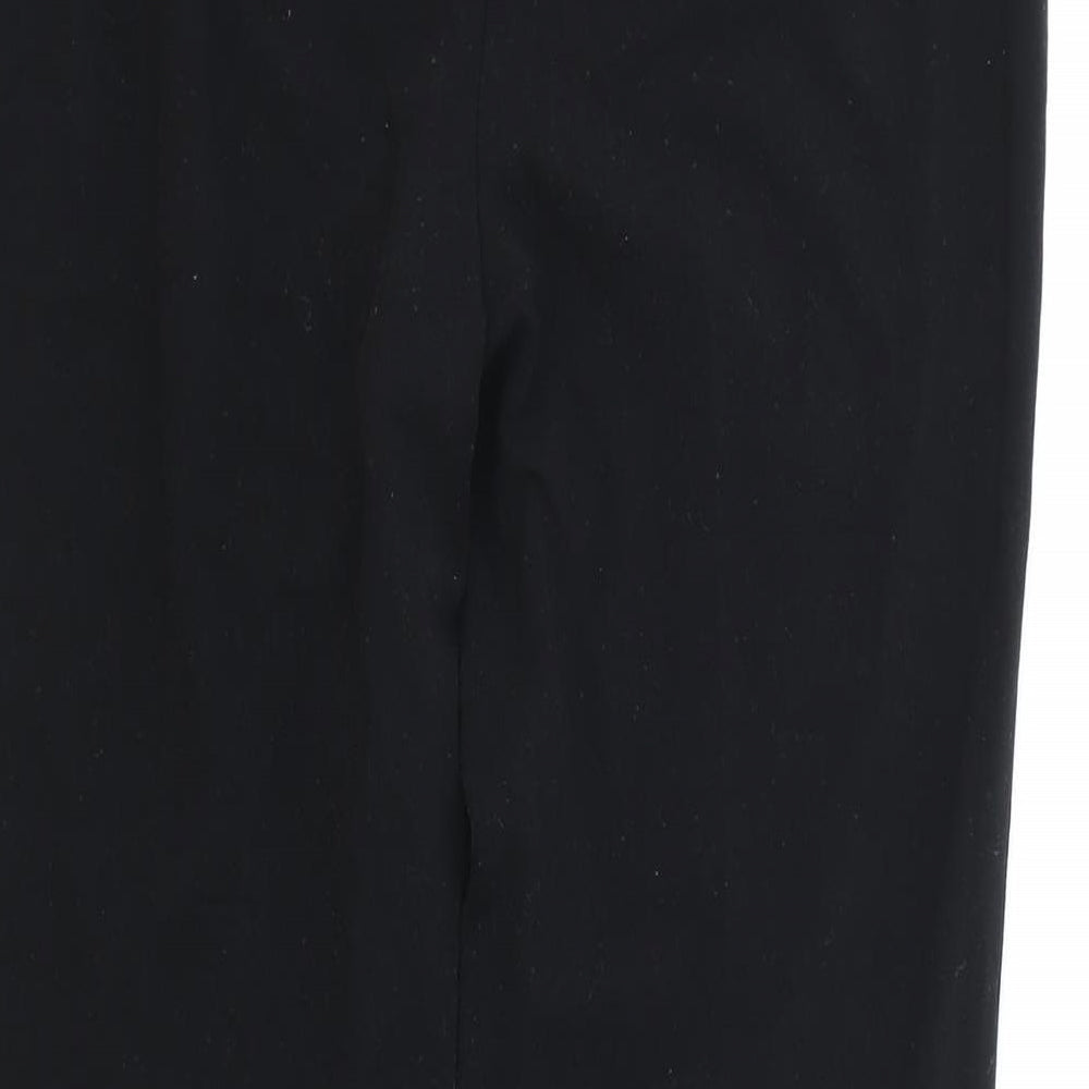 Womens UK Size 10 Marks and Spencer Regular Fit Black Trousers