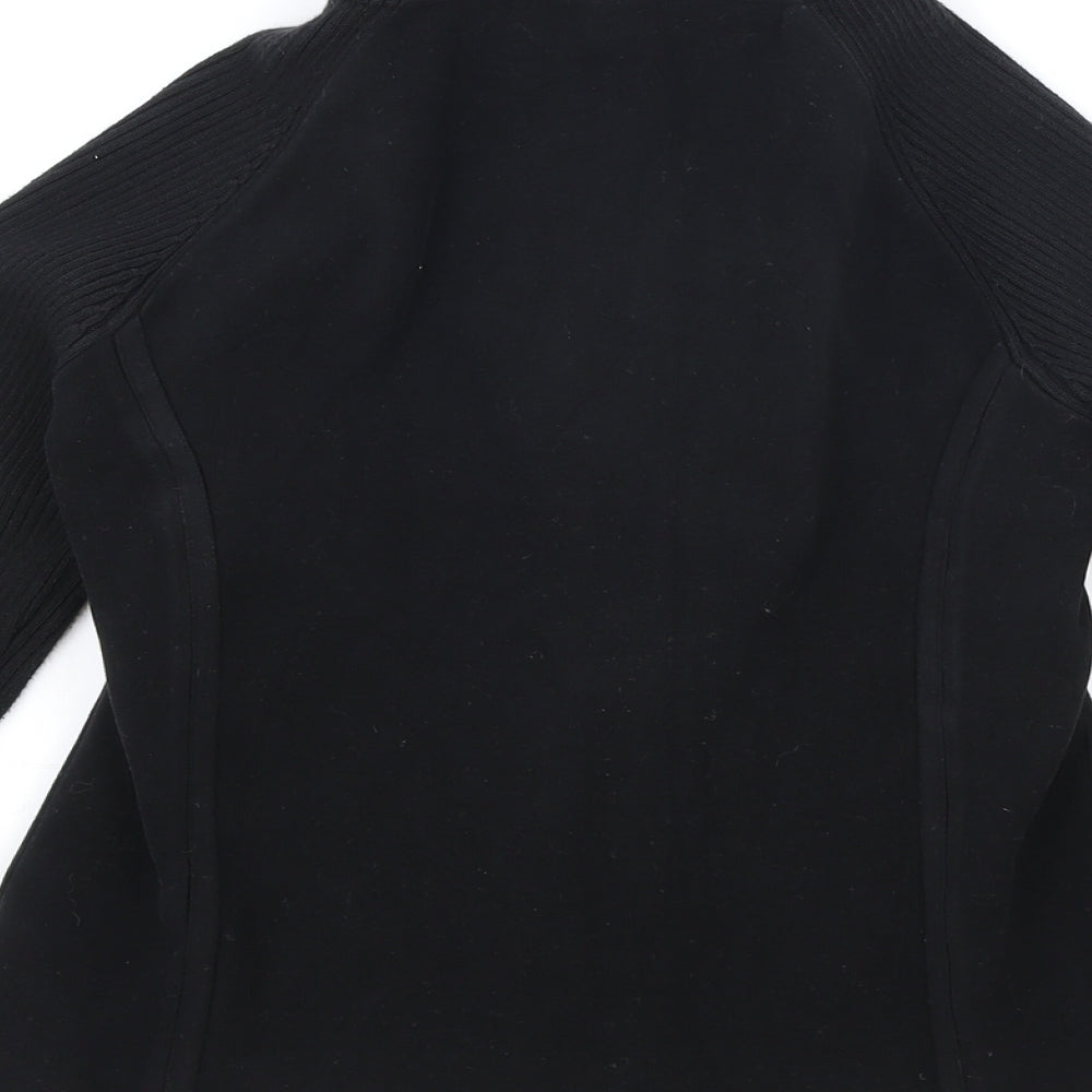 Womens UK Size 12 NEXT Black Full Zip Sweatshirt