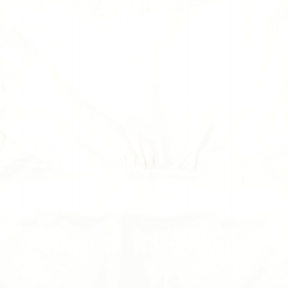 Womens UK Size 16 Moda Ivory Basic Button-Up