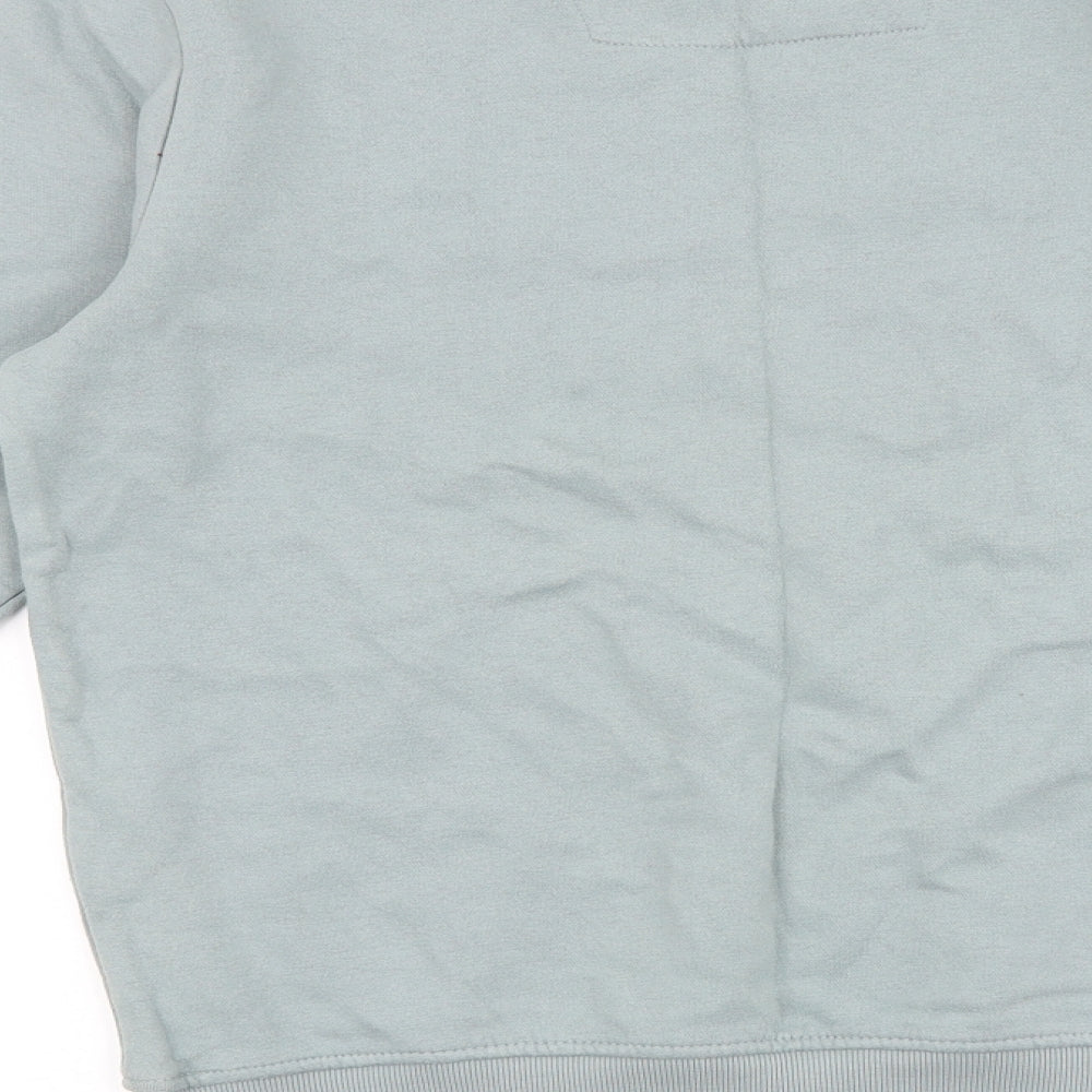 TU Mens Blue Cotton Pullover Sweatshirt Size S