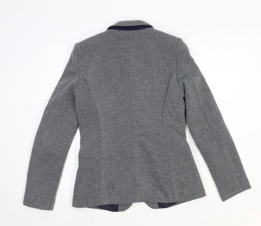 NEXT Womens Grey Polyester Jacket Blazer Size 10