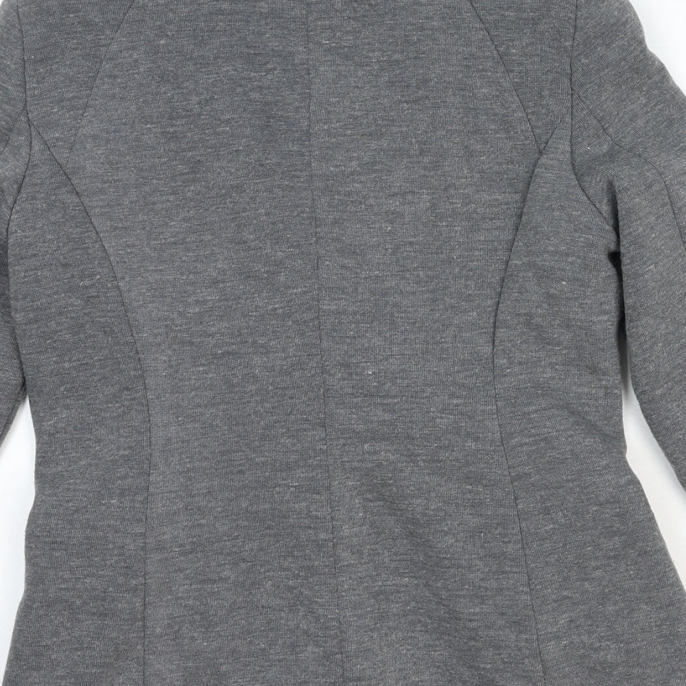 NEXT Womens Grey Polyester Jacket Blazer Size 10