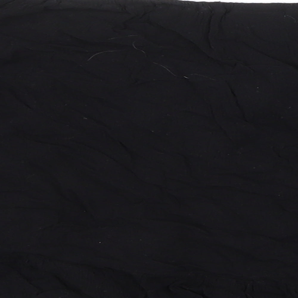 Womens UK Size 8 Topshop Black Cropped Blouse
