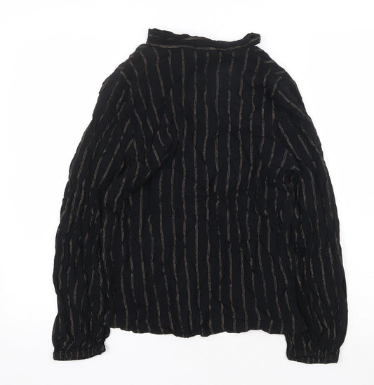 Womens UK Size 10 Marks and Spencer Black Basic Blouse