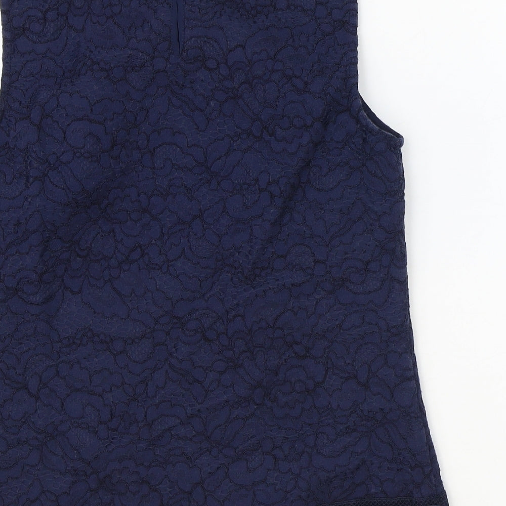 Womens UK Size 10 Warehouse Blue Basic Tank