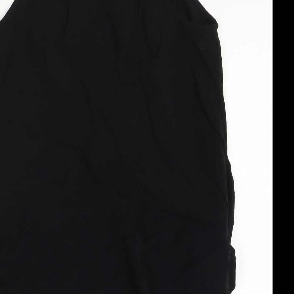 Womens UK Size 8 New Look Black Basic Tank
