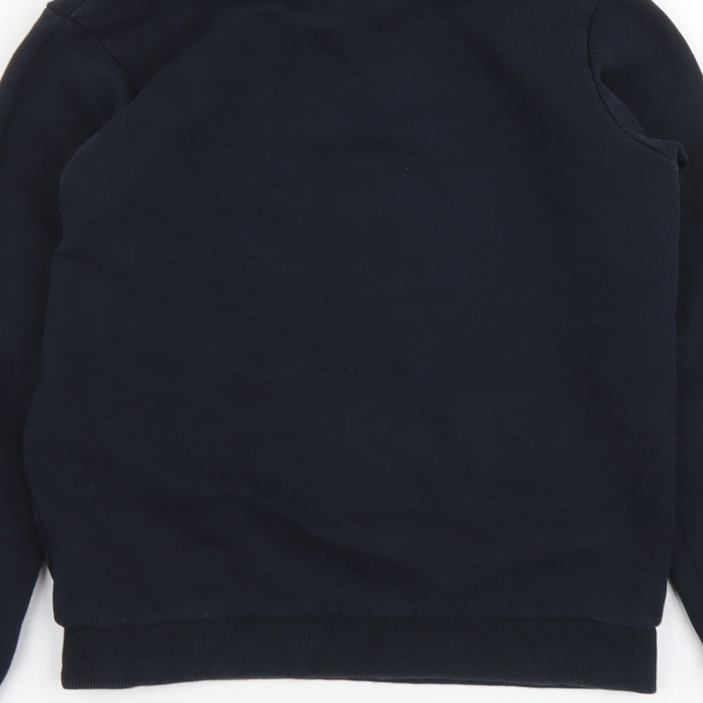 Marks and Spencer Boys Blue Cotton Pullover Sweatshirt Size 10-11 Years Pullover