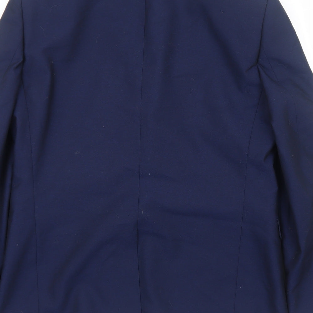 Mens UK Size S Burton Regular Blue Suit Jacket