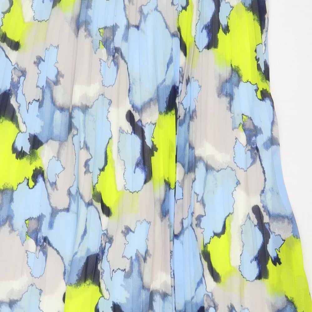 Marks and Spencer Womens Multicoloured Geometric Polyester Swing Skirt Size 12