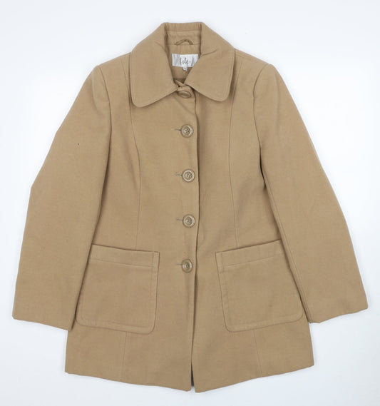 Womens UK Size 12 EWM Beige Pea Coat