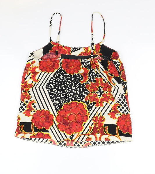 Womens UK Size 10 River Island Multicoloured Camisole Tank