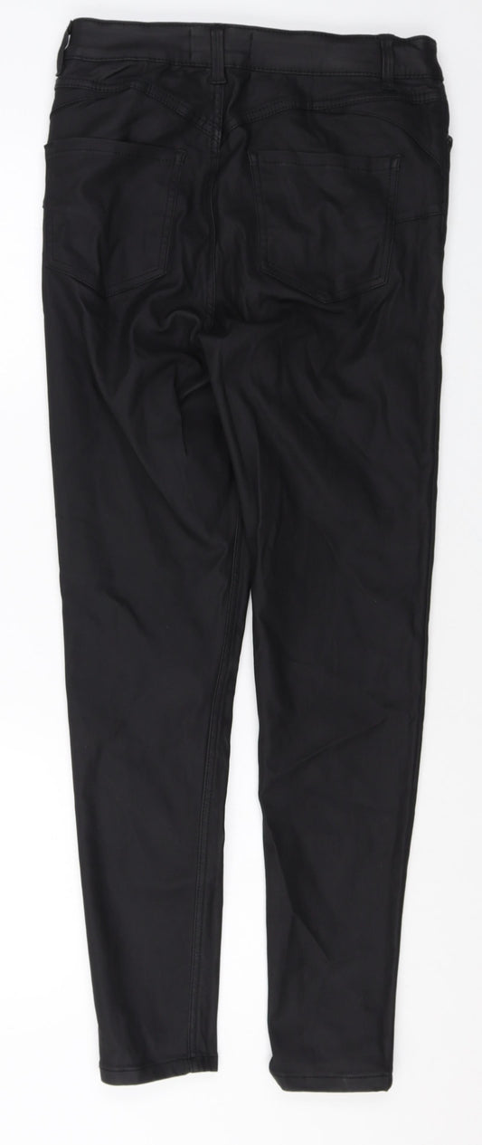 Womens UK Size 12 New Look Regular Fit Black Trousers