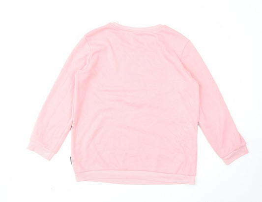 Womens UK Size S Disney Pink Pullover Sweatshirt