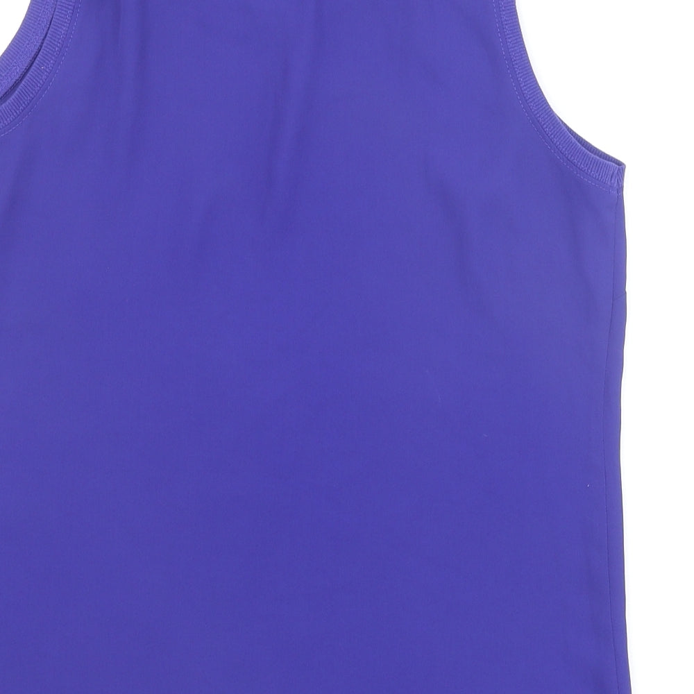 Womens UK Size 10 Papaya Blue Basic Tank