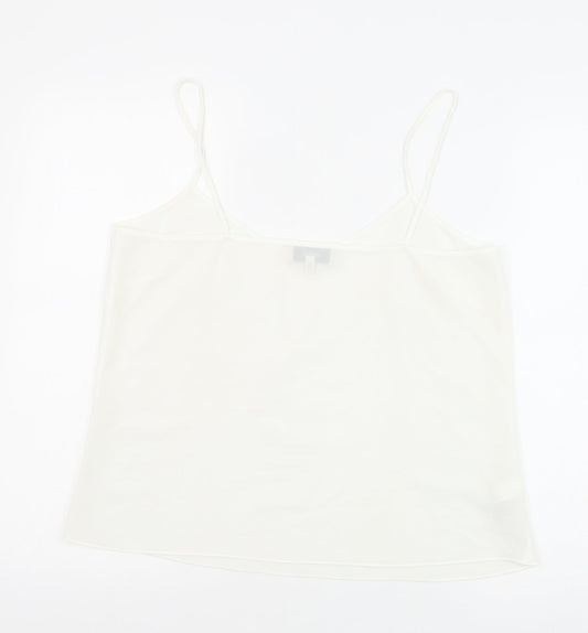 Womens UK Size 12 NEXT White Basic Tank