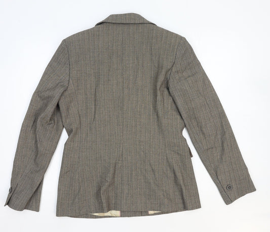 Atmosphere Womens Beige Polyester Jacket Blazer Size 12