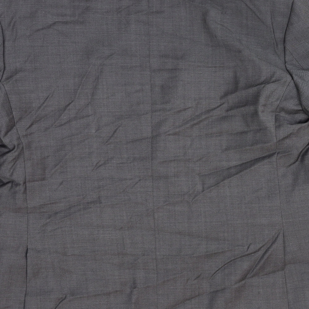 Marks and Spencer Womens Grey Wool Jacket Blazer Size L