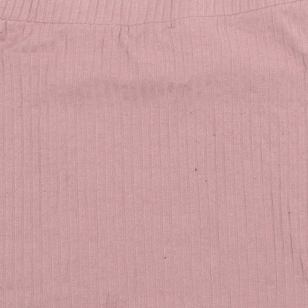 Primark Womens Pink Polyester Bandage Skirt Size M