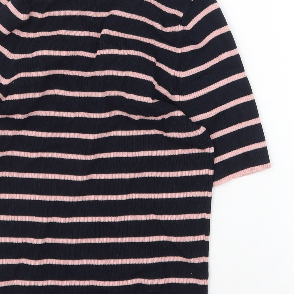 Womens UK Size S Marks and Spencer Blue Basic Polo