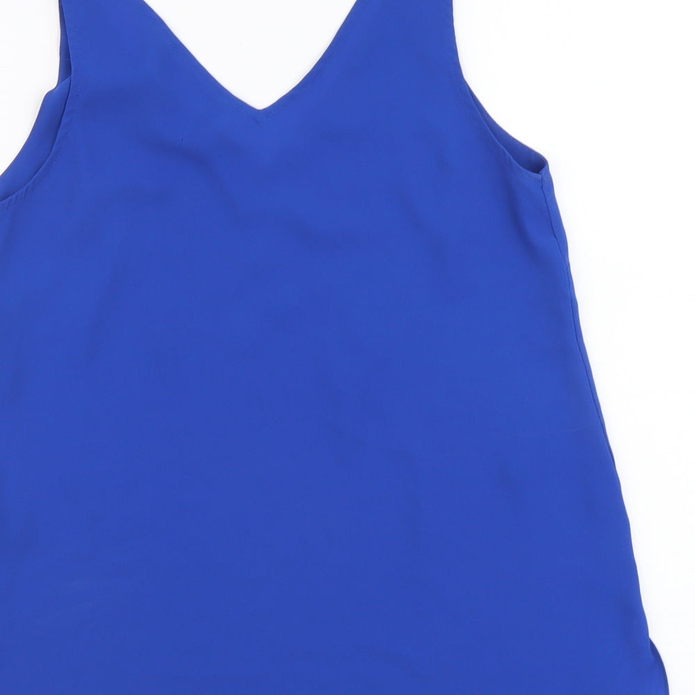 Womens UK Size 8 Principles Blue Basic Tank