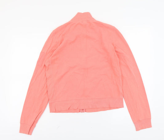 Gap Womens Pink Cotton Full Zip Sweatshirt Size M Zip