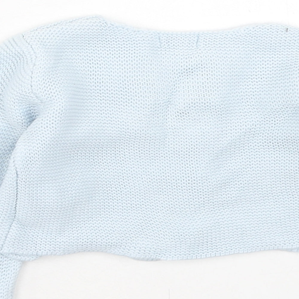 GOCCO Boys Blue Acrylic Cardigan Jumper Size 6-9 Months Button