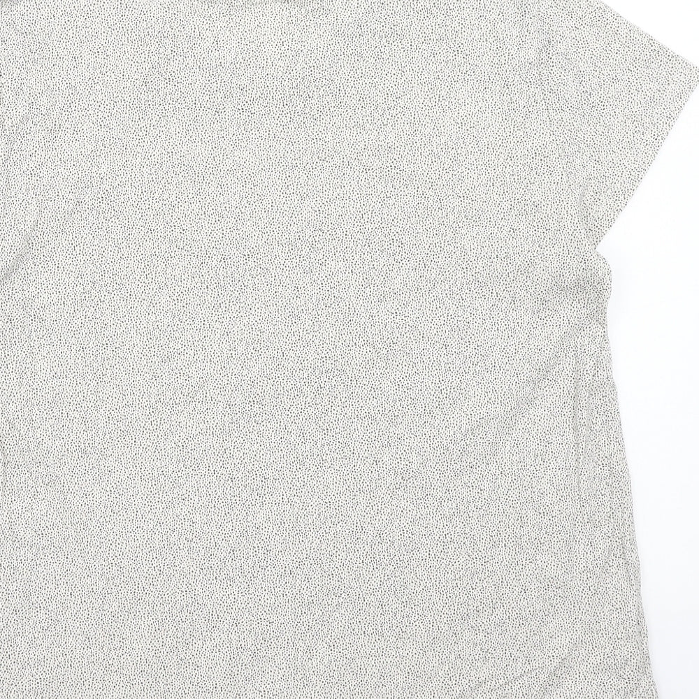 Womens UK Size M H&M Beige Basic T-Shirt